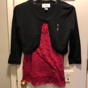 Cropped 3/4 sleeve cardi